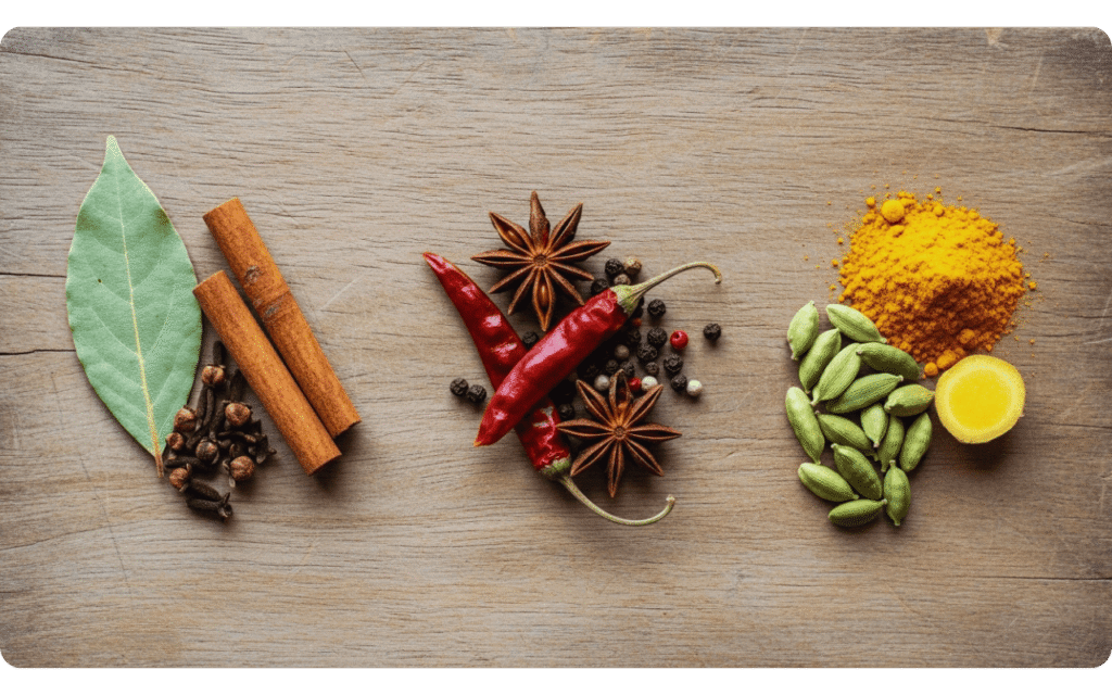 Ingredientes como folha de louro, canela e cravos mostram combinações eficazes de chá.