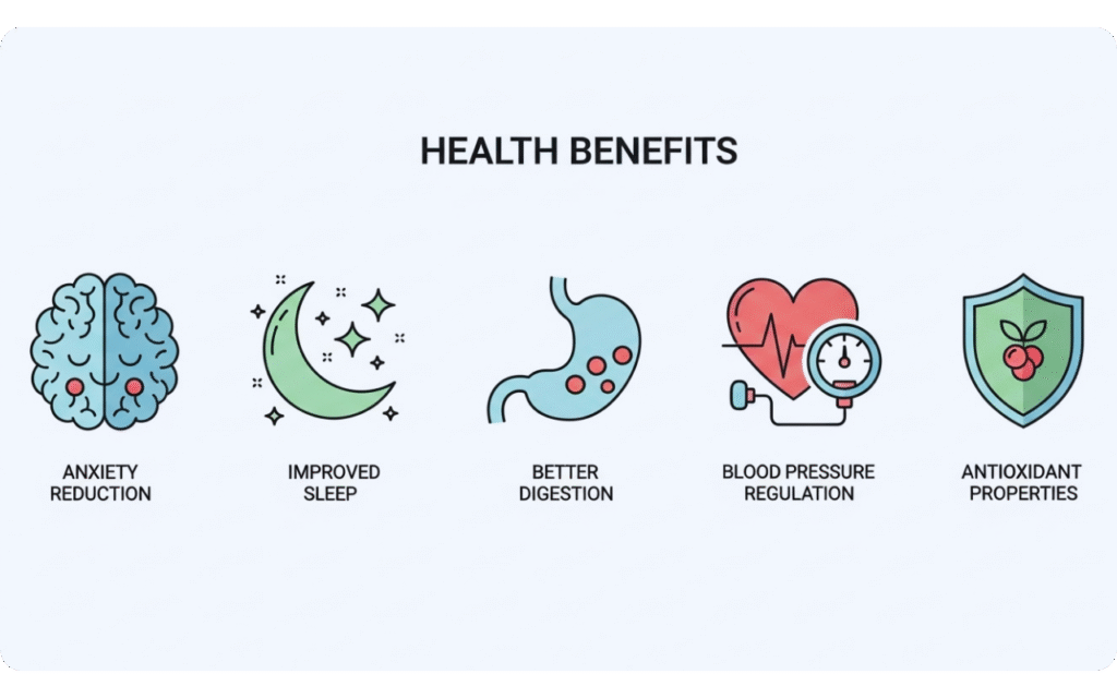 chá de erva-cidreira: folhas e líquido em caneca