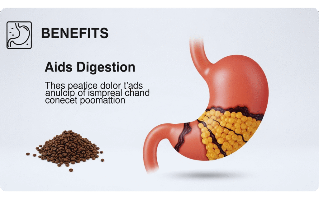 Gráfico mostrando cinco principais benefícios do chá de erva-doce para a saúde.
