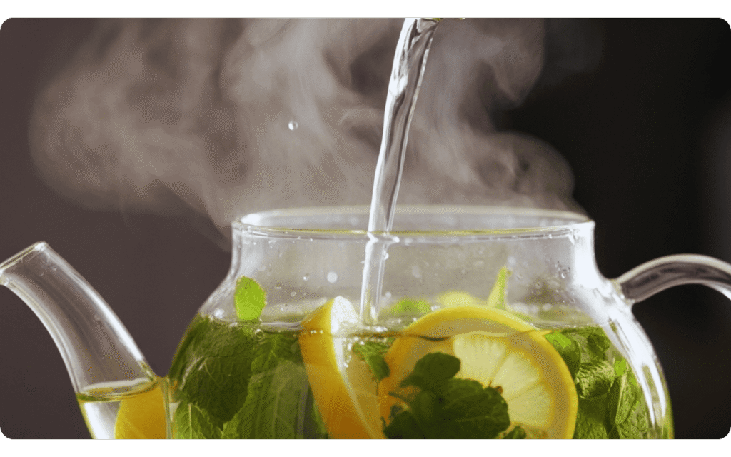 chá digestivo: preparo caseiro com hortelã fresca