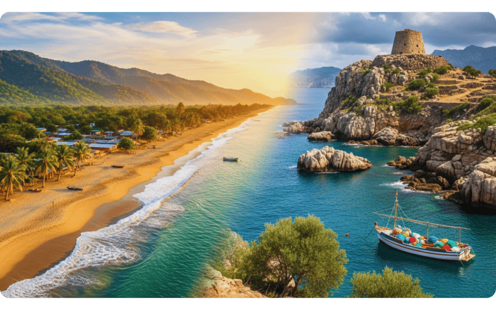 Famílias em Nicoya compartilhando refeições tradicionais