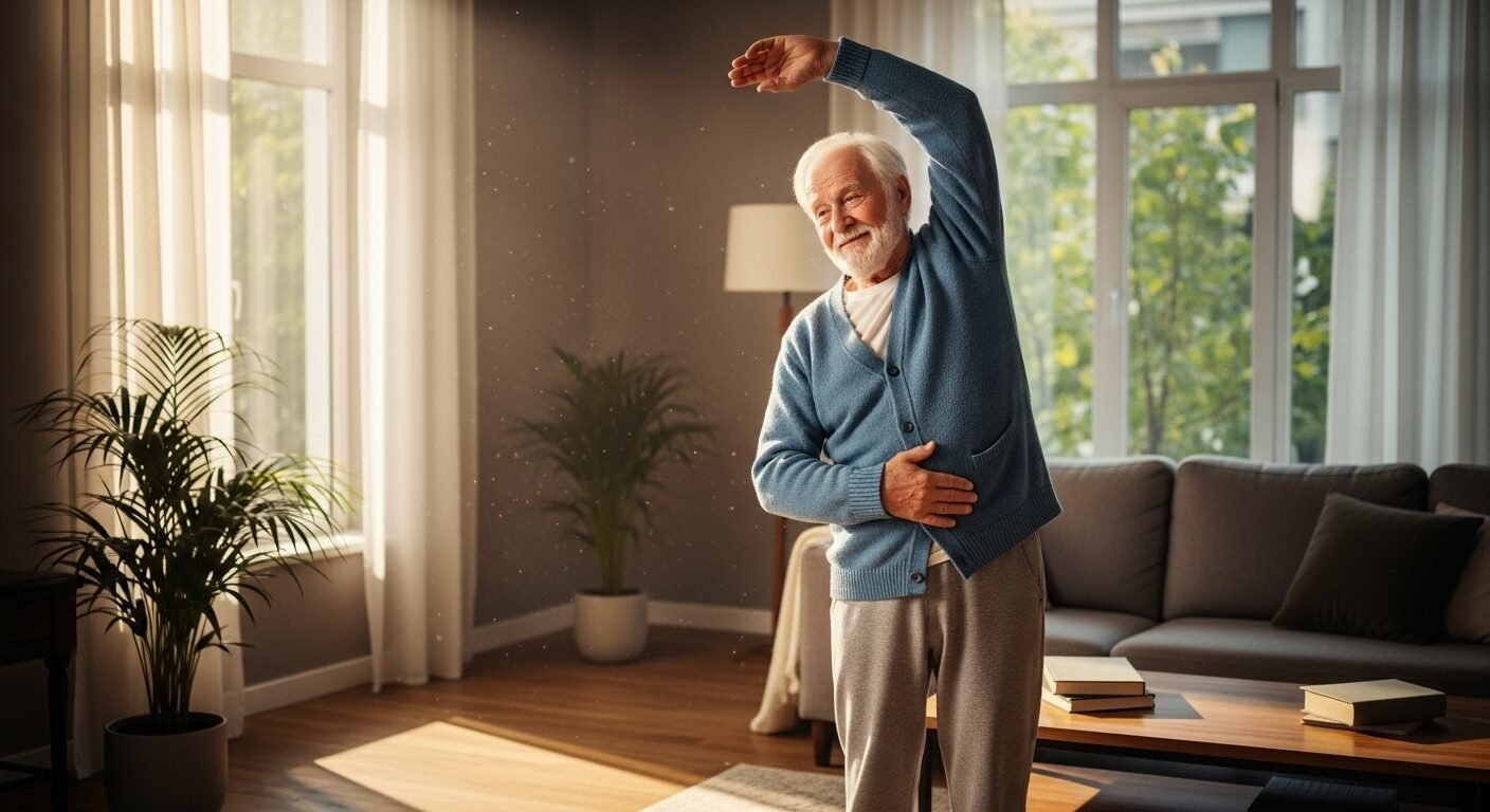 Os melhores exercícios para idosos: praticidade e segurança em casa