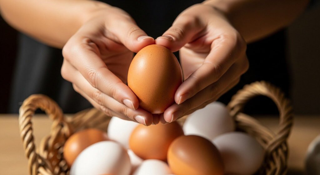 Dieta do Ovo: Lúcia Bernardes ilustrando o uso do ovo na dieta.