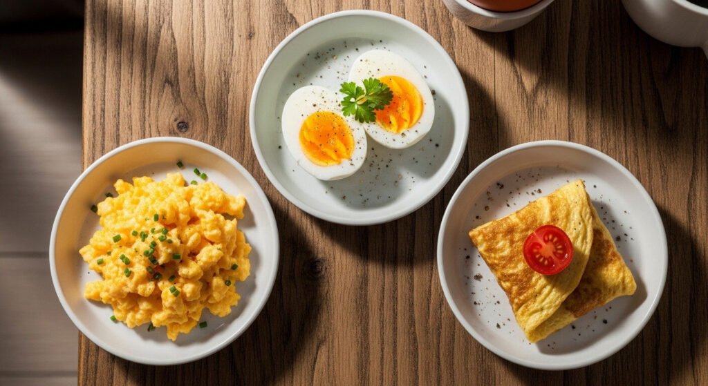 Receitas práticas com ovos para a dieta do ovo.