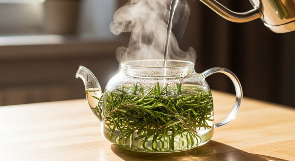 Receita para preparar chá de alecrim passo a passo