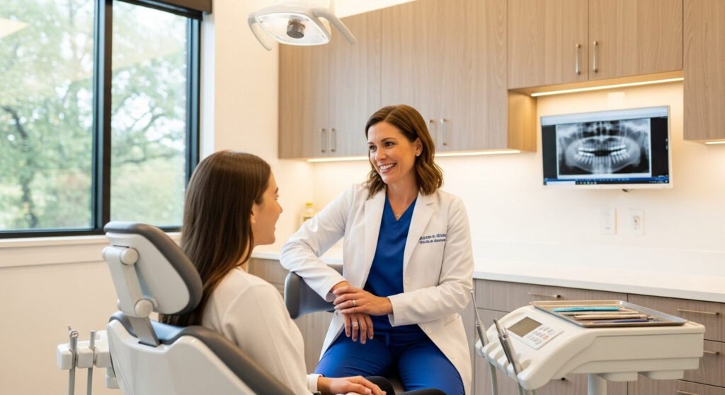 Demostração de enxágue salino para dor