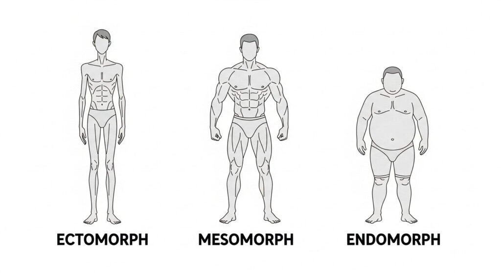 Dieta para ectomorfos: elementos alimentares presentes no plano alimentar, como proteínas e carboidratos.
