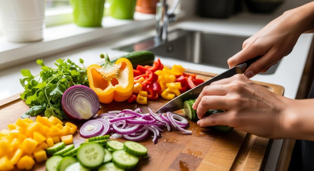 Preparar refeições caseiras é essencial para uma dieta acessível: controle financeiro e nutricional.