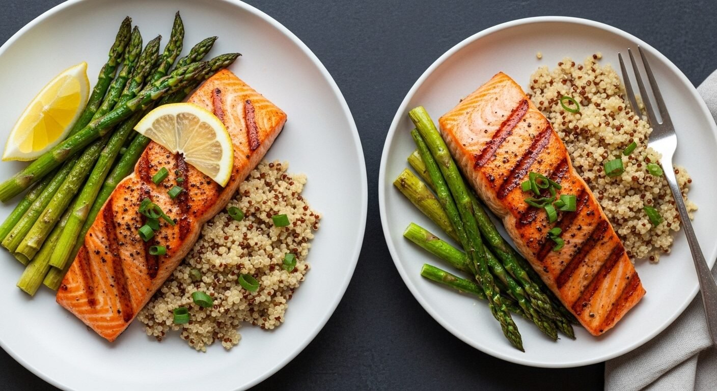 Jantares saudáveis ​​para o coração para noites de semana movimentadas