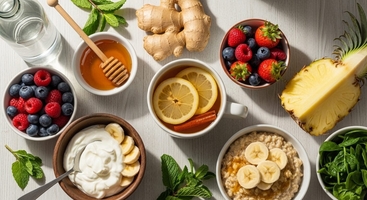 Alimentos que Ajudam a Combater a Inflamação na Garganta