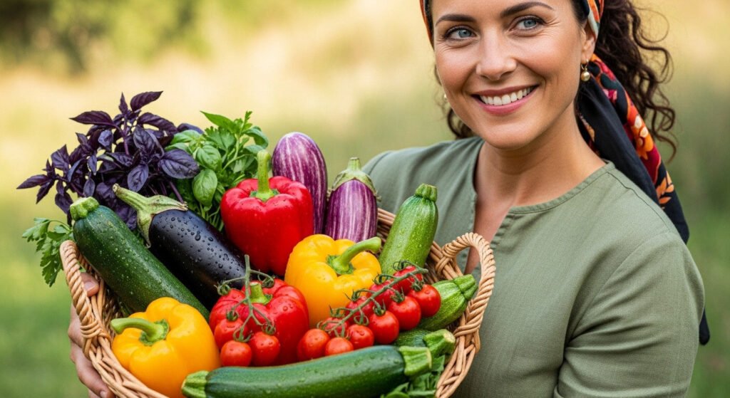 Lúcia Bernardes explicando longevidade e nutrição balanceada.