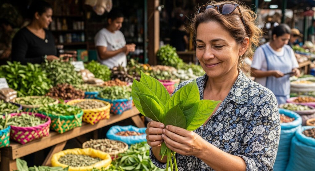 chá para queimação no estômago: espinheira-santa sendo preparada