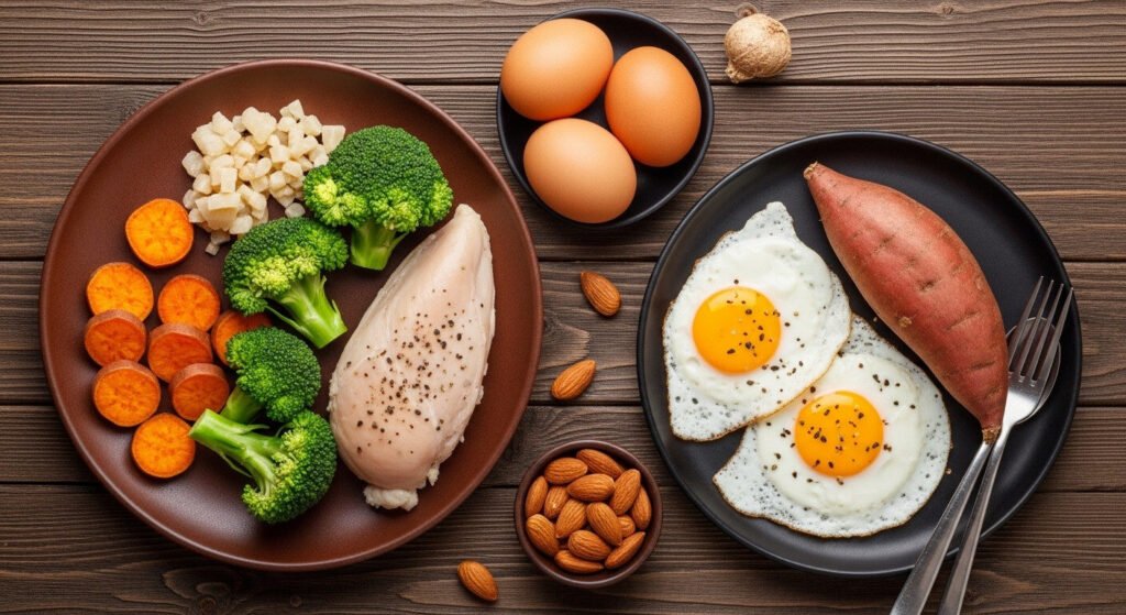 Alimentos limpos e balanceados para garantir nutrição no cutting.