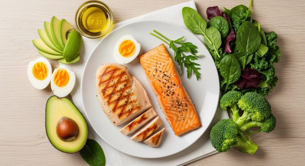 Dieta para Endomorfo: O Que Comer e Como Emagrecer (Guia) 5 Alimentos para endomorfos: foco em proteínas magras e gorduras boas com carboidratos controlados.