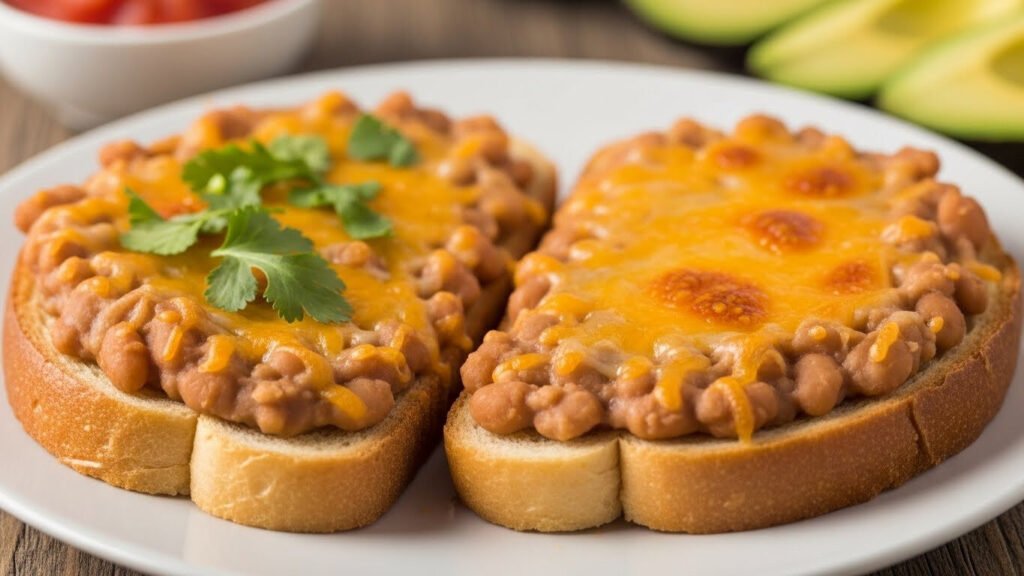 Torrada de feijão com queijo: prato simples e crocante com queijo derretido por cima