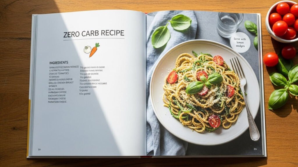 Receita Zero Carboidratos: mistura dos ingredientes prontos em uma tigela.