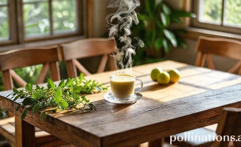 Chá diurético em uma xícara