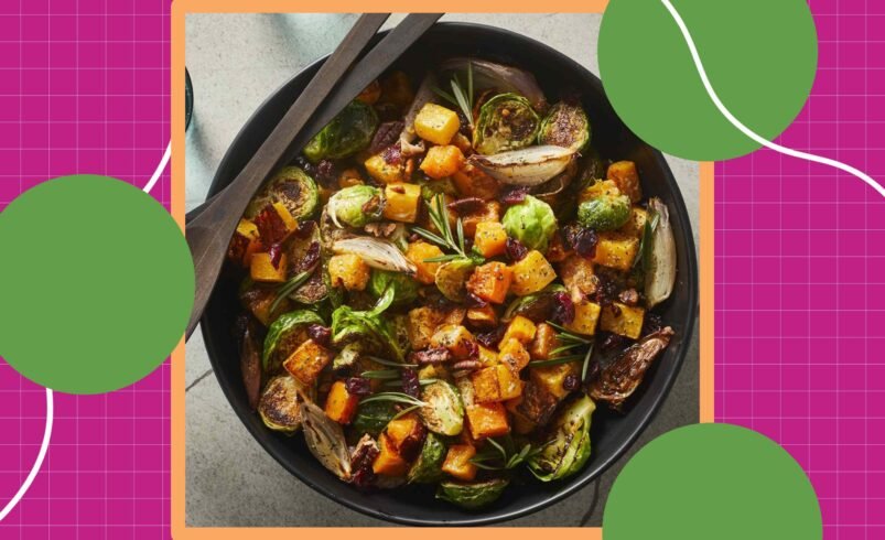 O Melhor Acompanhamento Anti-inflamatório para o Natal: Salada de Couve de Bruxelas e Abóbora