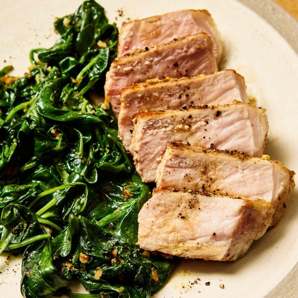 Garlic Butter Pork Chops with Spinach Beauty 29 preview maxWidth 4000 maxHeight 4000 ppi 300 quality
