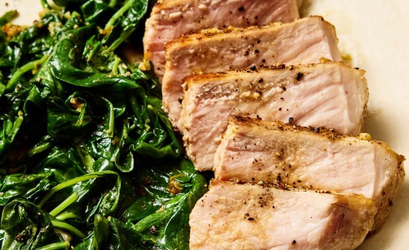 Garlic Butter Pork Chops with Spinach Beauty 29 preview maxWidth 4000 maxHeight 4000 ppi 300 quality