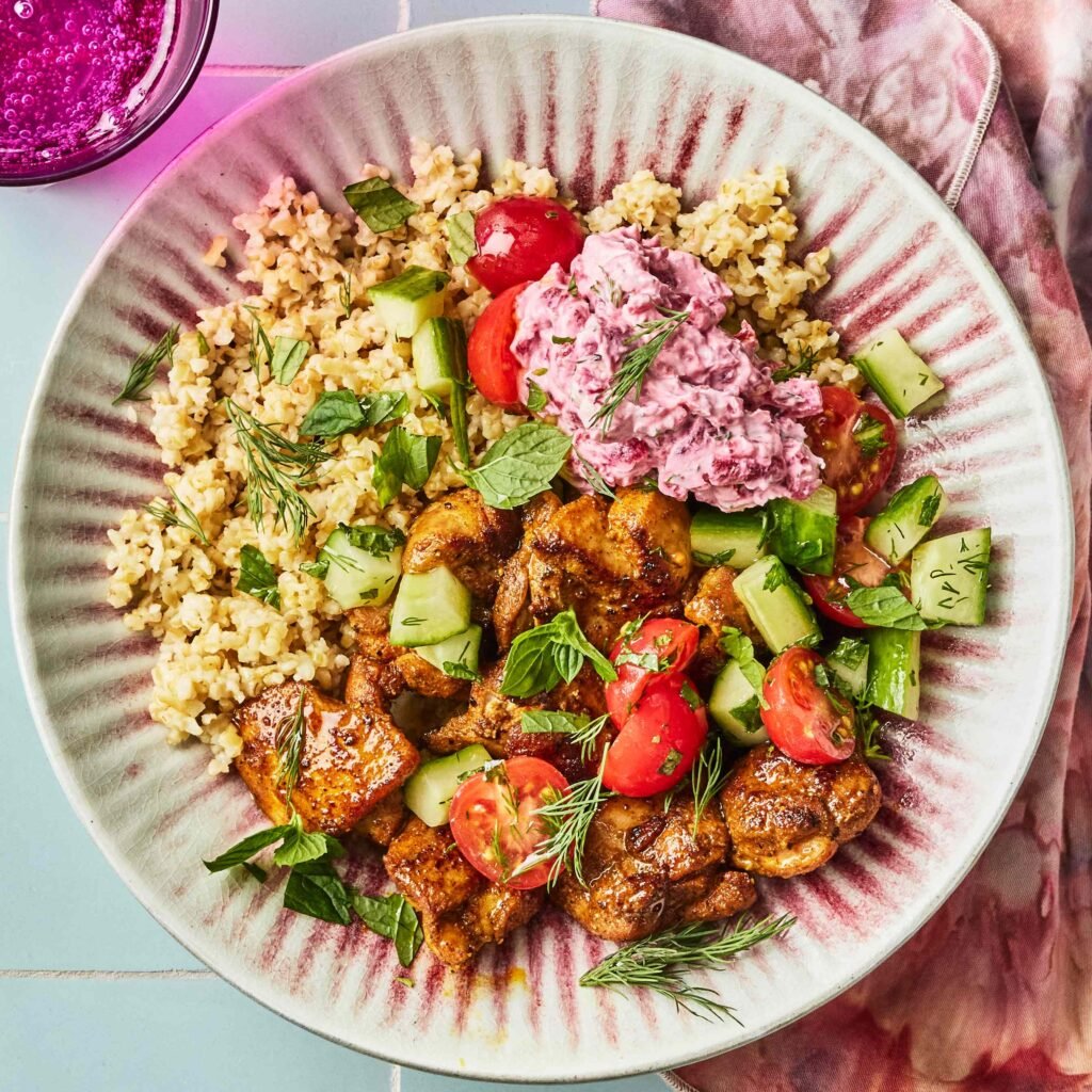 ChickenShawarmaBulgurBowlswithBeetTzatzikiCucumberTomatoSalad Hero 01 preview maxWidth 4000 maxHeigh