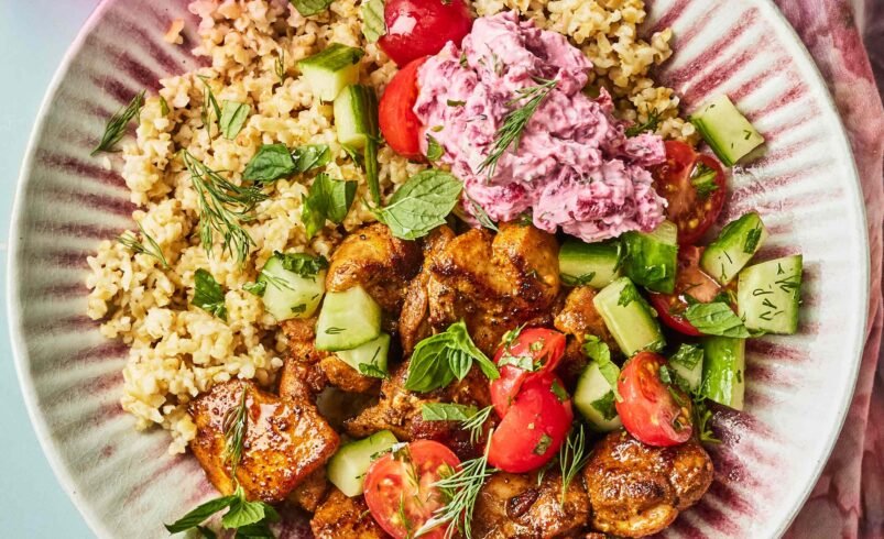 ChickenShawarmaBulgurBowlswithBeetTzatzikiCucumberTomatoSalad Hero 01 preview maxWidth 4000 maxHeigh